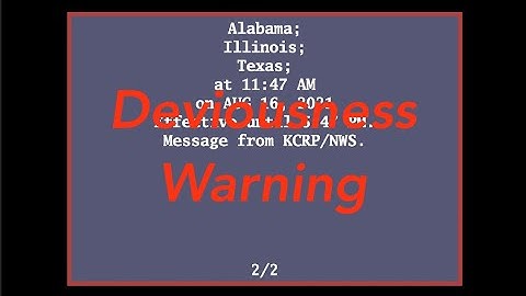 EAS Mock: Deviousness Warning