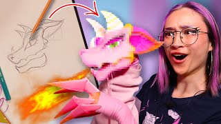 Ik heb EEN DRAAK gemaakt van PAPIER?! | TikTok Paper Dragon Trend