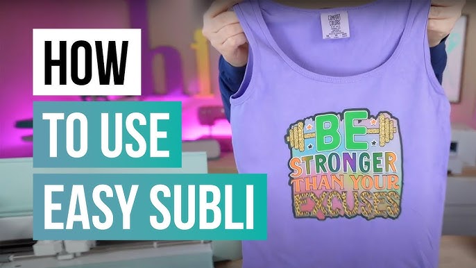 Siser Easy Subli HTV Sublimation ON DARK Garments! (Step By Step)! 