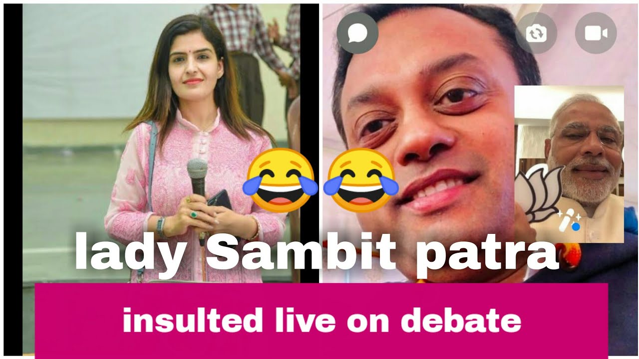 Bjp Spokesperson Insult Live On News Interview || Lady Sambit patra😂😂