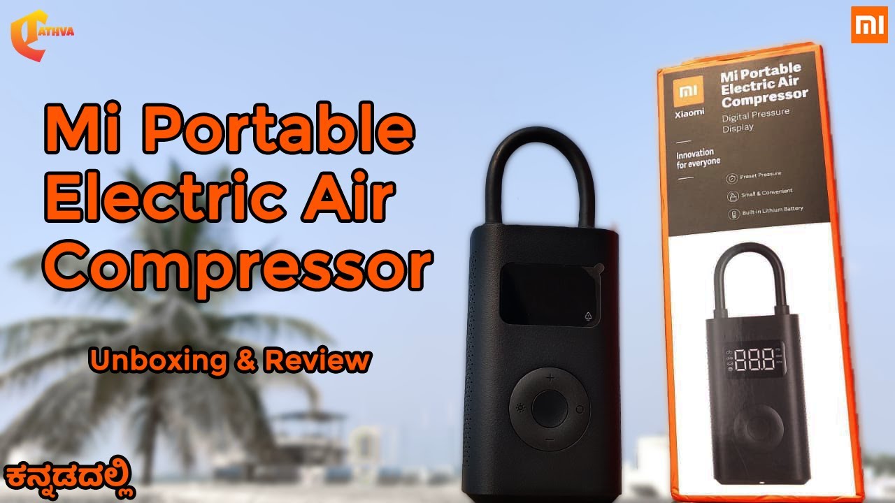 Déballage et test du Xiaomi Mi Portable Electric Air Compressor 