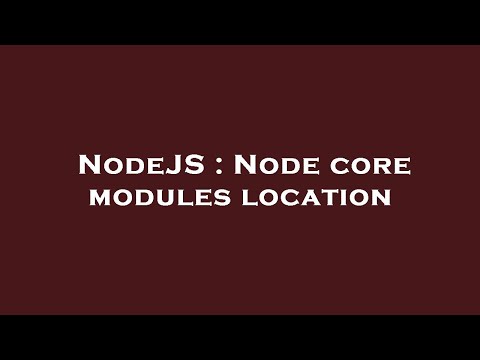 NodeJS : Node