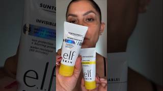 elf #sunscreen Whoa Glow(viral) vs Invisible(new) #chemicalsunscreen #elfcosmetics #skincare #makeup