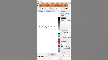How to make wave line #coreldraw #design #adobe