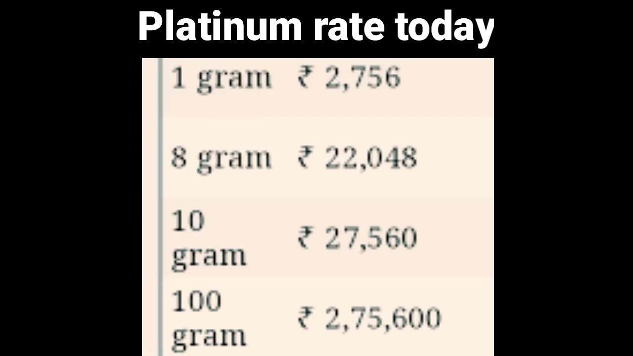 platinum-rate-today-shorts-platinum-price-youtube