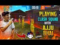 FREE FIRE || TSG PLAYING CLASH SQUAD WITH AJJU BHAI || UNBELIEVABLE GAME || LIVE REACTION