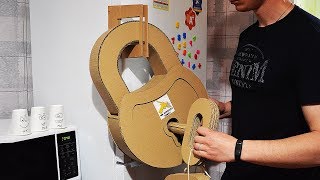 How to Make Fully Functional Lock from Cardboard (mr. hotglue's family)