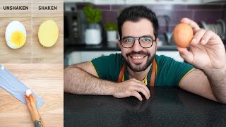 Egg Scrambling Hack | تجربة خفق بيضة داخل القشر | شيف شاهين