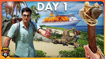 DAY 1 of Surviving the Bermuda Triangle - A New UNIQUE Island Survival Game...