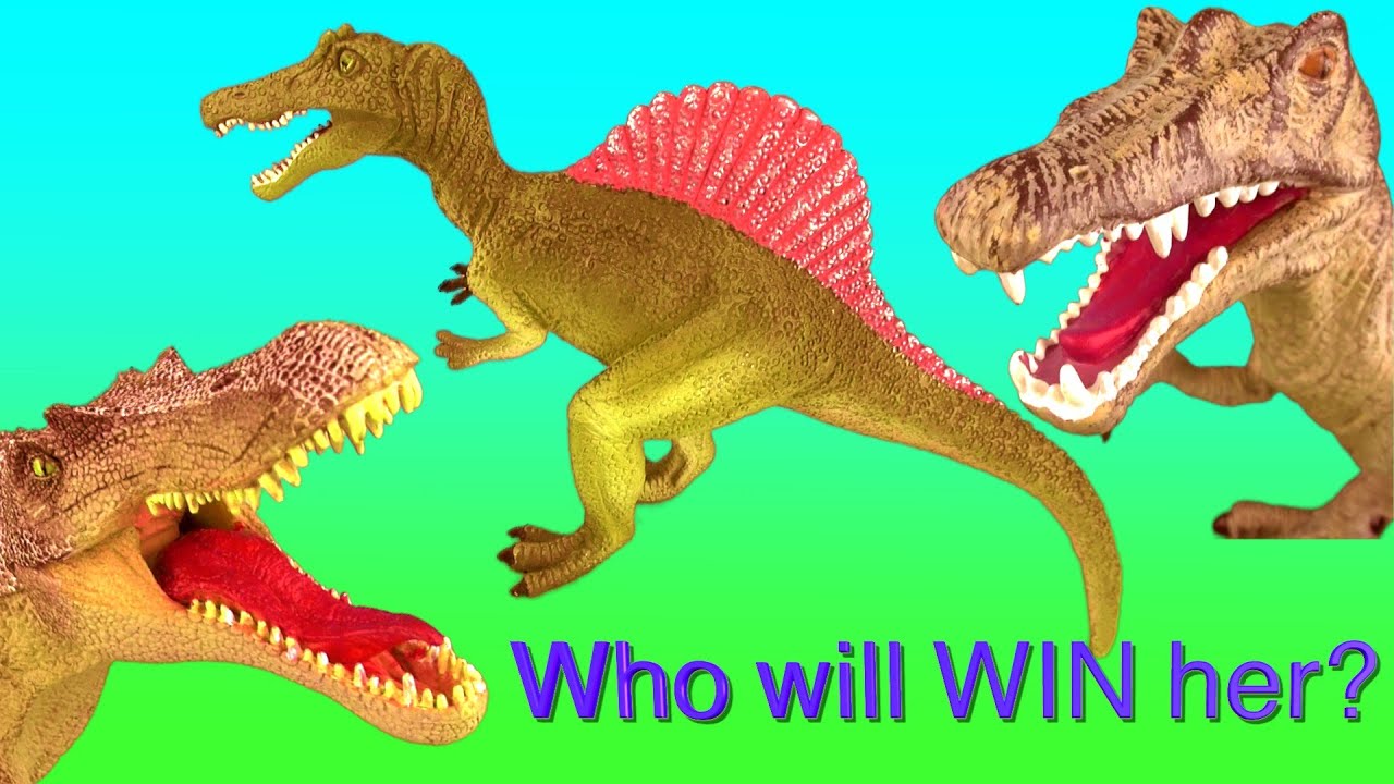 t rex ark Dinosaur Fight 2 SPINOSAURUS Battle over a Mate