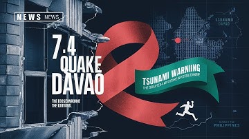 “Massive 7.4 Earthquake in the Philippines — Davao Shaken, Tsunami Alert Sends People Fleeing!”