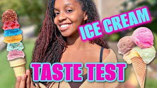 ice cream taste test with bean boozled