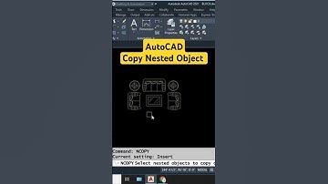 AutoCAD Copy Nested Object NCOPY Command #shorts #civilcad #autocad #cadcareer