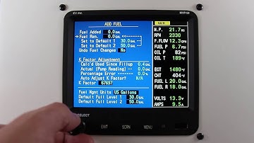 MVP 50P How To Add Fuel To Fuel Totalizer