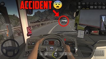 Bus Simulator : Ultimate | Accident 😨 🚑 | Temsa | Mobile Gameplay | Hunter Driving POV 