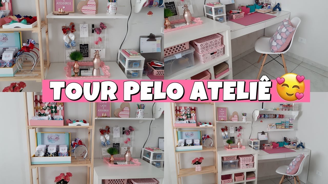 TOUR COMPLETO PELO ATELIÊ | MONTEI SEM GASTAR NADA | Leandra Gomes