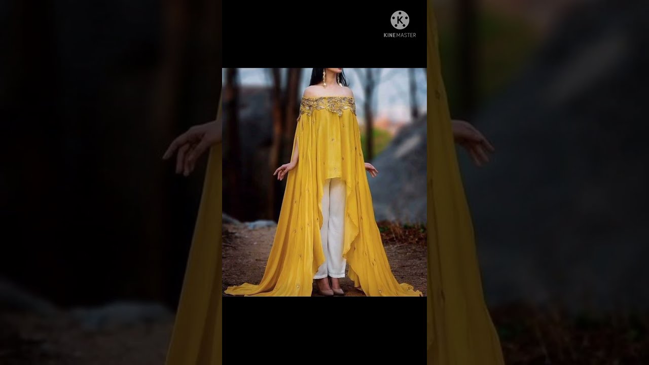 Beautiful Cape Gown Dress // plain gown with cape design ideas