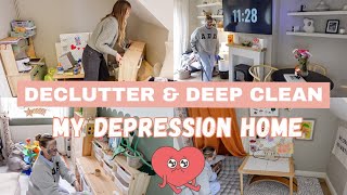 DECLUTTER, ORGANISE & DEEP CLEAN MY DEPRESSION HOME | Kids Playroom & Bedroom Makeover *NEW 2024*