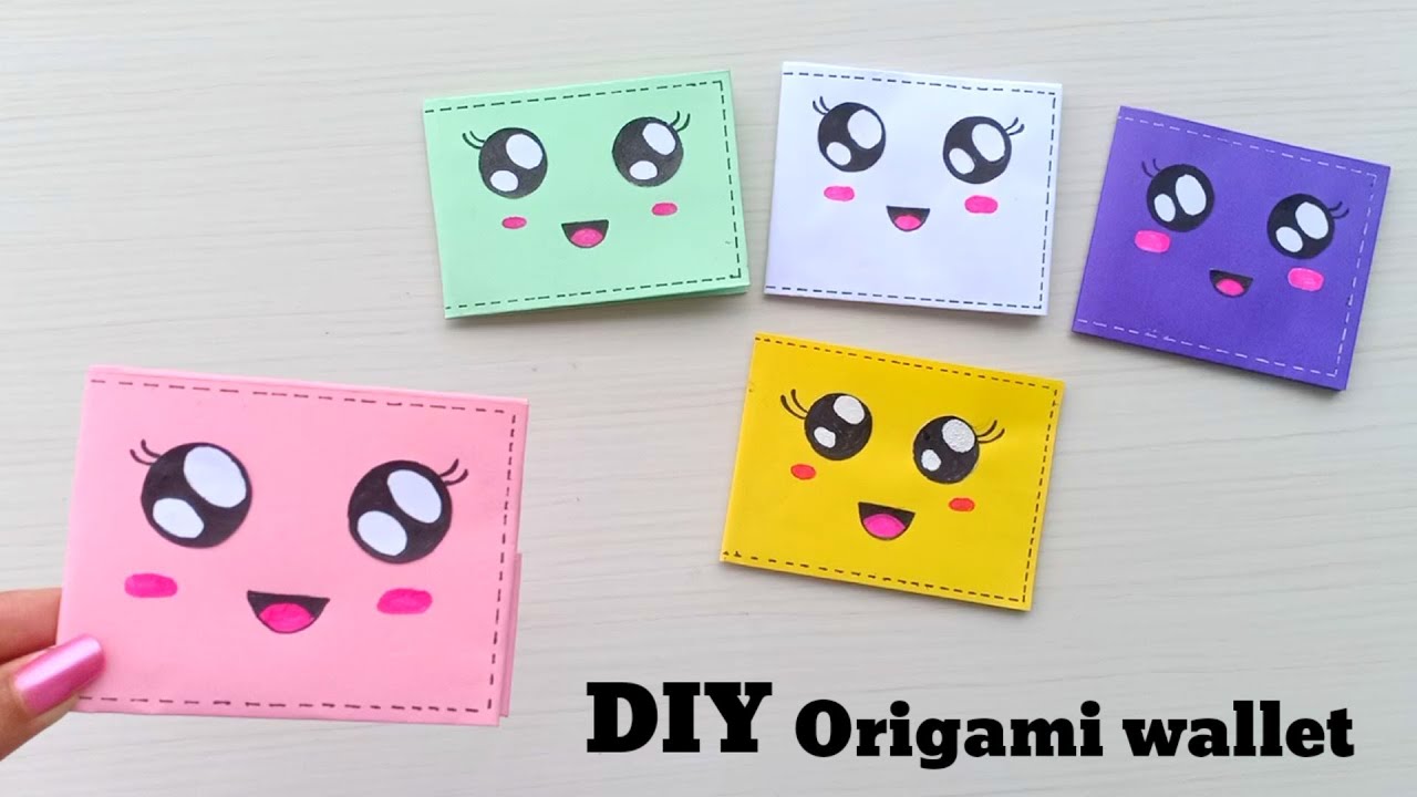 How to make a cute paper wallet, Origami wallet