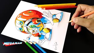 Dibujando A Crystal Snail De MEGAMAN X2 | MarceloDraw