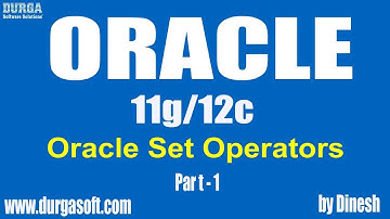 Oracle || Oracle Set Operators Part-1 by dinesh