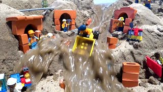 LEGO DAM BREACH VIDEOS PART 8  MINI BRICKS CONSTRUCTIONS COLLAPSE