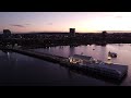 A cinematic view of cunningham pier geelong waterfront  mavic mini