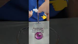 Removing Air Bubble At Burette Tip During Ration