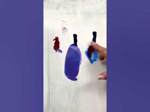 Как смешать фиолетовый цвет?💜 #художник #ольгабазанова #творчество # ...