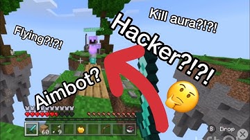 MINECRAFT SKYWARS but if I die to a hacker, the video ends