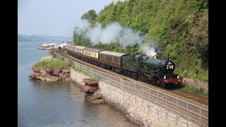 7029 Clun Castle passing Shaldon "The Great Western 1Z48" - 11th May 2024