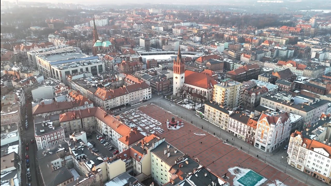 BYTOM - CENTRUM ZIMĄ 2026r 4K 60FPS 