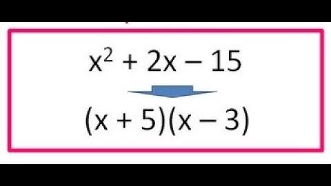 CSEC Factorising a quadratic  part 1
