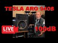 LIVE CAM  - 1980s Vintage TESLA ARS 6608 SPEAKERS 15" 100W - 100dB BASS TESLA ARO 9408 - SOUND TEST