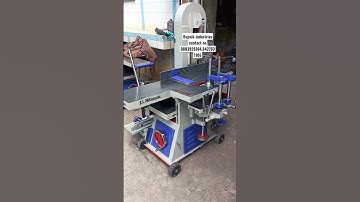 3 in 1 wood working machine attached bandsaw and chain mortiser
