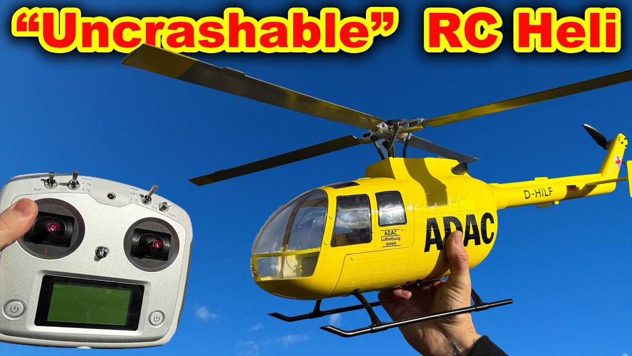 Miniature Scale Bell 206 RC Helicopter - Maiden Flight - YouTube