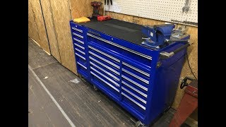 Harbor frieght US general 44 inch toolbox tour update on layout