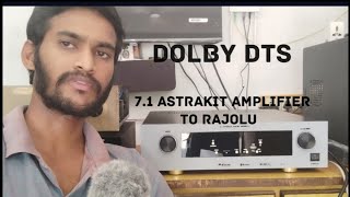 7.1 ASTRAKIT AMPLIFIER DOLBY DTS SUPPORT TO RAJOLU #dolbysurround #hometheatersystem