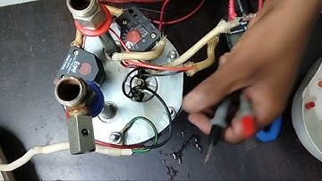 electric geyser full wiring diagram and thermostat check and geyser element grounding check