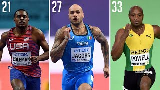 Fastest 60m Time Recorded at Every Age 19-40