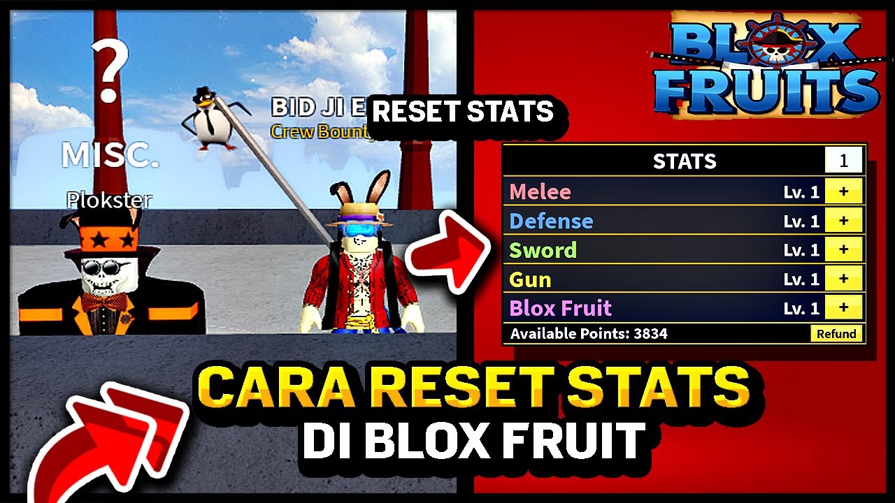 How to Reset Stats for Free in Roblox Blox Fruits - NPC Polkster