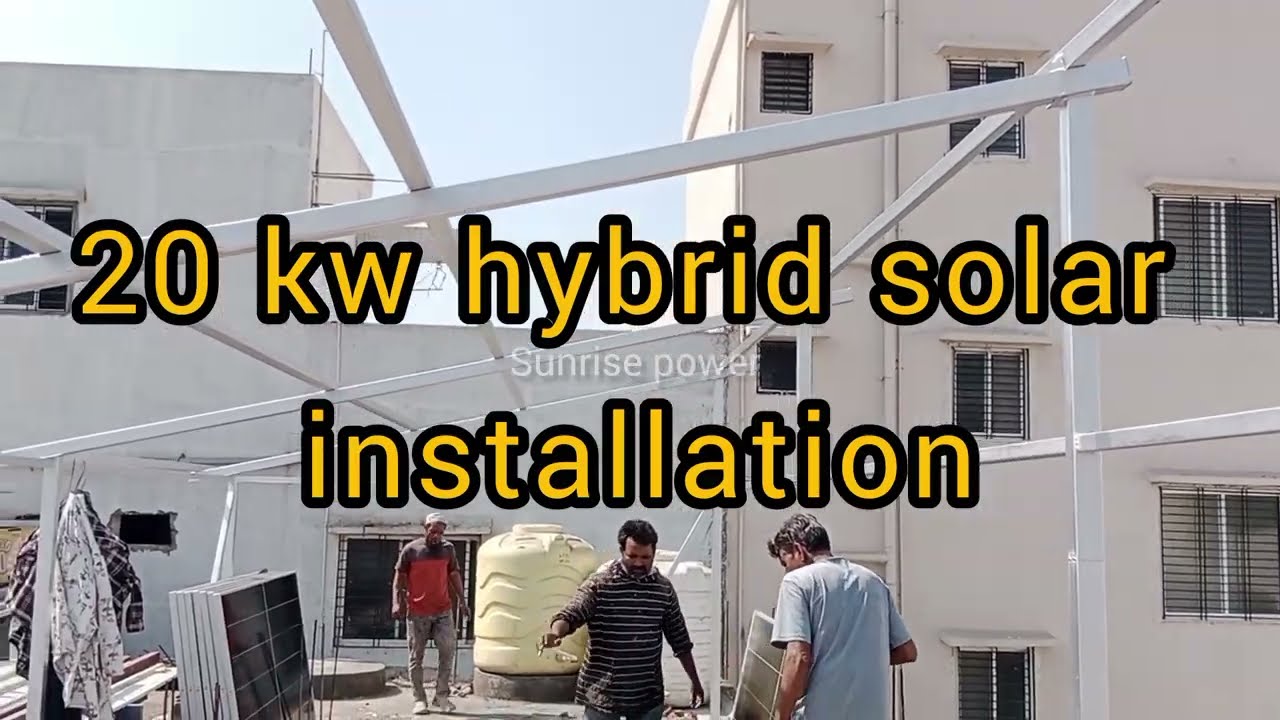 Sana collection Srinagar me 20kW Hybrid Solar Installation | 4 Lithium Battery Backup |