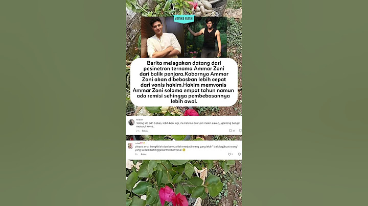 Ammar Zoni Bisa Bebas Lebih Cepat dari Bui #artisviral #beritaviral #ammarzoni #irishbella