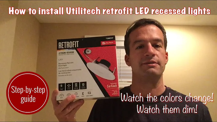 Dad Installs Utilitech Retrofit LED Recessed Lights
