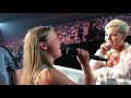 Victoria Anthony Singing To Pink At Rogers Arena Vancouver VicAndPink Victoria Anthony Singing To Pink At Rogers Arena Vancouver VicAndPink