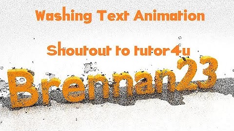 Washing Text Animation