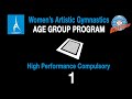 Womens artistic gymnastics age group program  floor  high performance compulsory 1