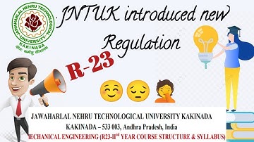 Jntuk Introduced New Regulation R-23 llJNTUK B.Tech 2-1&2-2 sem R-23 Regulation ll 2-1 mech syllabus