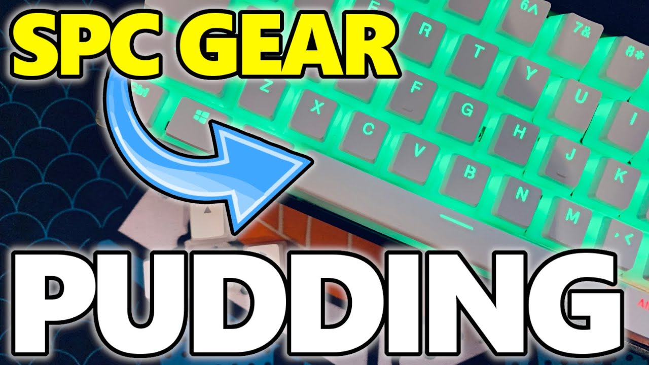 Białe keycapy PBT Pudding od SPC Gear - Onyx White Edition