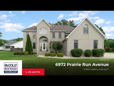 6972 Prairie Run Avenue, Portage, IN home video tour